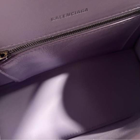 Authentic lilac small hourglass designer balenciaga bag - Picture 4 of 7